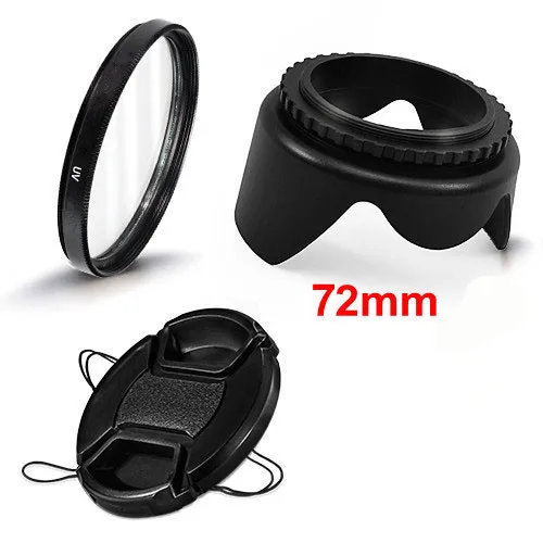 72mm UV Lens Filter Lens Cap Lens Hood for Canon EF 28-135mm 18-200mm 15-85mm Camera Accessories 3 in1 set
72mm UV Lens Filter Lens Cap Lens Hood for Canon EF 28-135mm 18-200mm 15-85mm Camera Accessories 3 in1 set