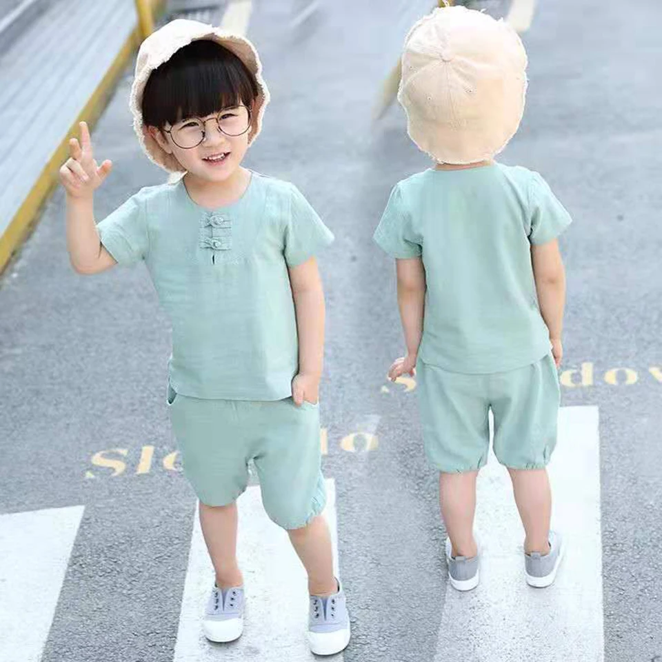 Classical Fashion Baby Boys Summer Clothes Fashion Cotton Set Sports Suit For A Boy T-Shirt + Shorts 2 Pcs Children'S Clothing
Classical Fashion Baby Boys Summer Clothes Fashion Cotton Set Sports Suit For A Boy T-Shirt + Shorts 2 Pcs Children'S Clothing