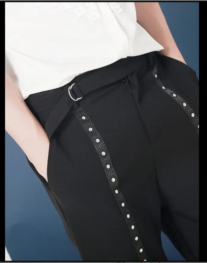 M-3xl Original Men's Rivet Decoration Slim Feet Nine Points Pants Tapered Small West Trousers Trend Hair Stylist Pants Costumes
M-3xl Original Men's Rivet Decoration Slim Feet Nine Points Pants Tapered Small West Trousers Trend Hair Stylist Pants Costumes