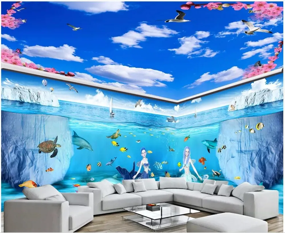 custom mural 3d photo wallpaper Underwater world mermaid dolphins full house custom background wall room wallpaper for wall 3 d
custom mural 3d photo wallpaper Underwater world mermaid dolphins full house custom background wall room wallpaper for wall 3 d