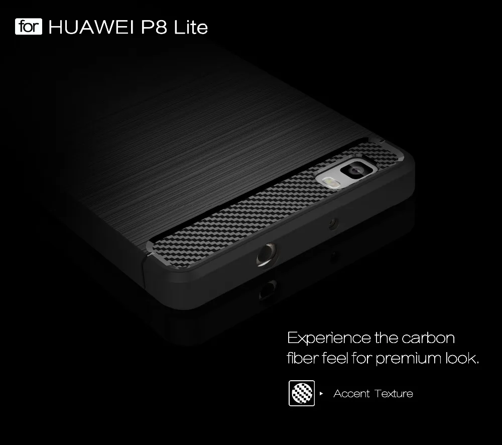 Kolpler TPU bumper case for huawei p8 lite case Silicone Carbon Fiber Texture back cover for huawei p8 lite phone bag case shell
Kolpler TPU bumper case for huawei p8 lite case Silicone Carbon Fiber Texture back cover for huawei p8 lite phone bag case shell