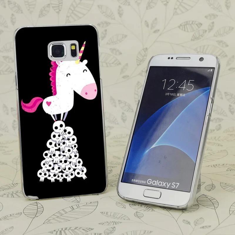 C0132 Прозрачный жесткий чехол для samsung Galaxy S 3 4 5 6 7 Mini Edge Plus Note 9 | Мобильные телефоны и