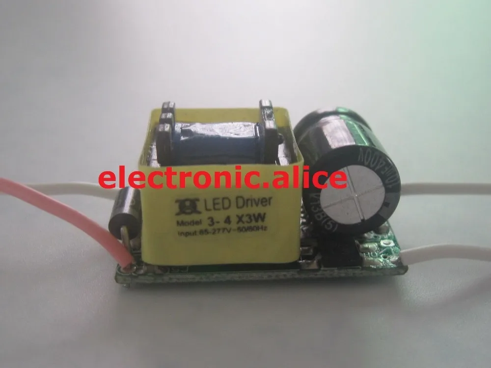 3 4x3 W ВАТТ Высокая мощность светодиодный свет лампы Драйвер питания 85 265V 600mA JX