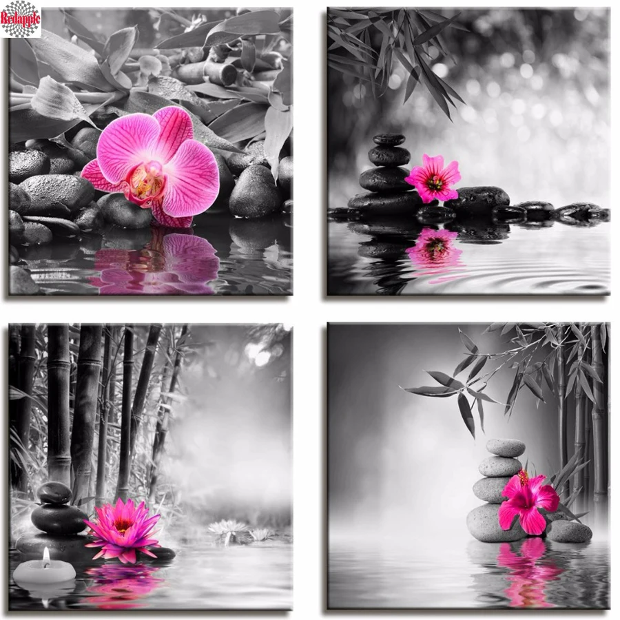 Zen Stone diamond Painting Orchid Frangipani Bamboo Home Decoration diamond embroidery cross stitch mosaic full rhinestone 4pcs
Zen Stone diamond Painting Orchid Frangipani Bamboo Home Decoration diamond embroidery cross stitch mosaic full rhinestone 4pcs
