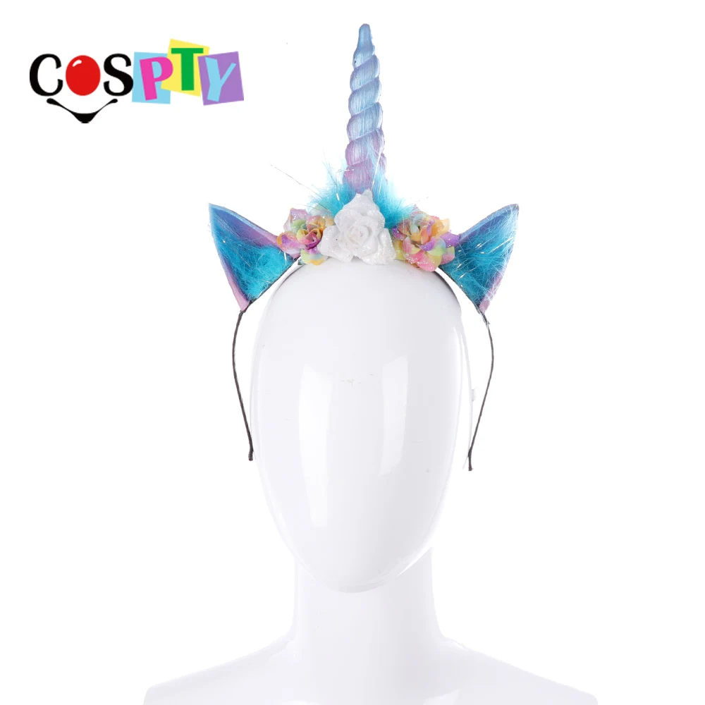 Cospty Cute Princess Hair Hoop Birthday Party Glitter Flower Rainbow Unicorn Headband Cat Ear Horn Girl Hair Accessories
Cospty Cute Princess Hair Hoop Birthday Party Glitter Flower Rainbow Unicorn Headband Cat Ear Horn Girl Hair Accessories