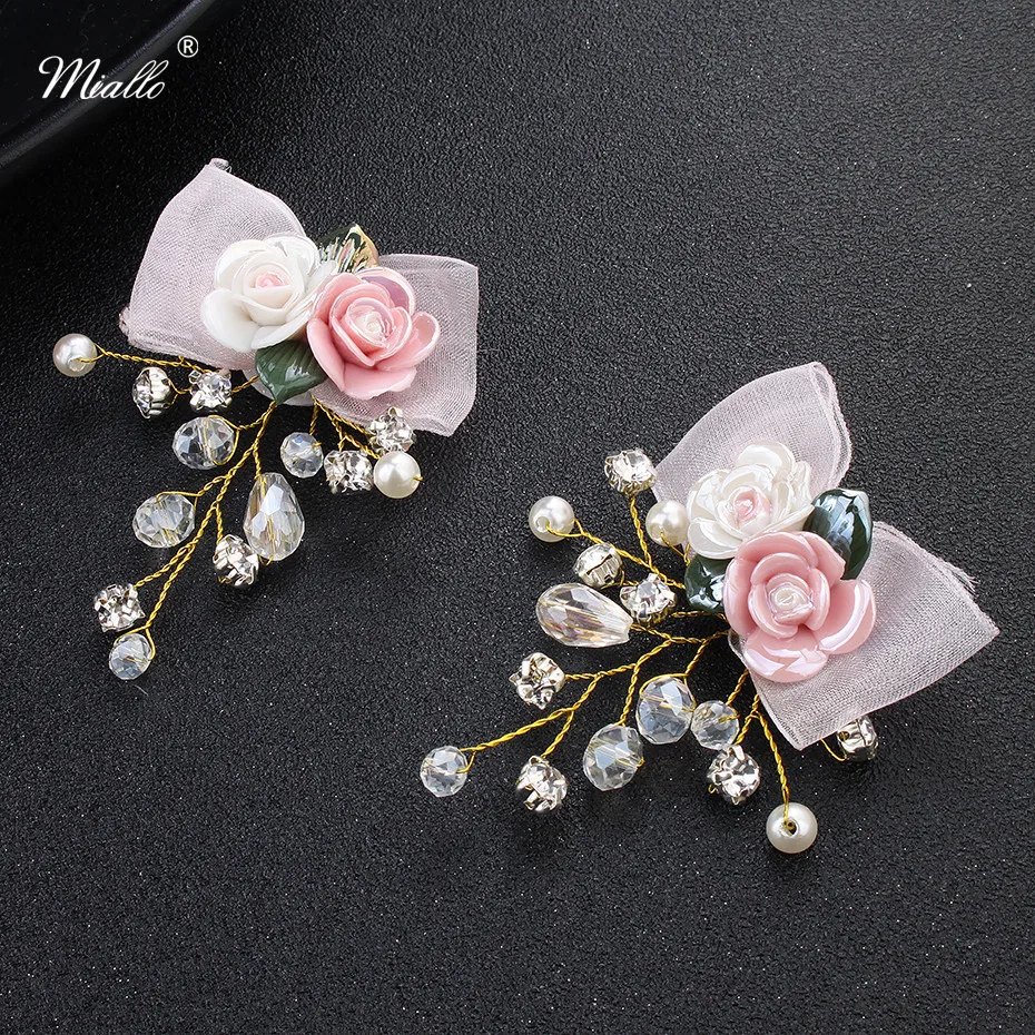 Miallo 2Pcs/lot Fashion Acrylic Rose Austrian Crystal Hair Clips Fashion Women Crocodile Hairpins Girls Hair Jewelry accessories
Miallo 2Pcs/lot Fashion Acrylic Rose Austrian Crystal Hair Clips Fashion Women Crocodile Hairpins Girls Hair Jewelry accessories