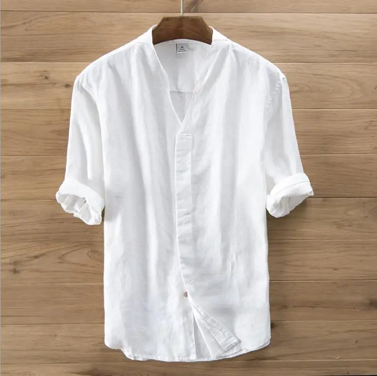 Hot Male Solid Cotton tops Summer New Men Fashion Breathable half sleeve Shirt Mens Quality Casual Slim Linen Shirts Size M-3XL
Hot Male Solid Cotton tops Summer New Men Fashion Breathable half sleeve Shirt Mens Quality Casual Slim Linen Shirts Size M-3XL