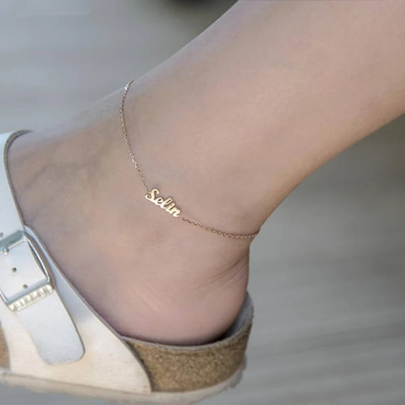 Summer Style Foot Jewelry Stainless Steel Female Chain Custom Name Anklets For Women Beach Jewelry Personalized Bracelet Gift
Summer Style Foot Jewelry Stainless Steel Female Chain Custom Name Anklets For Women Beach Jewelry Personalized Bracelet Gift