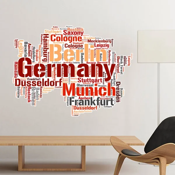 Germany City Name Map Style Illustration Pattern Removable Wall Sticker Decals Mural Wallpaper Wedding Decoration
Germany City Name Map Style Illustration Pattern Removable Wall Sticker Decals Mural Wallpaper Wedding Decoration