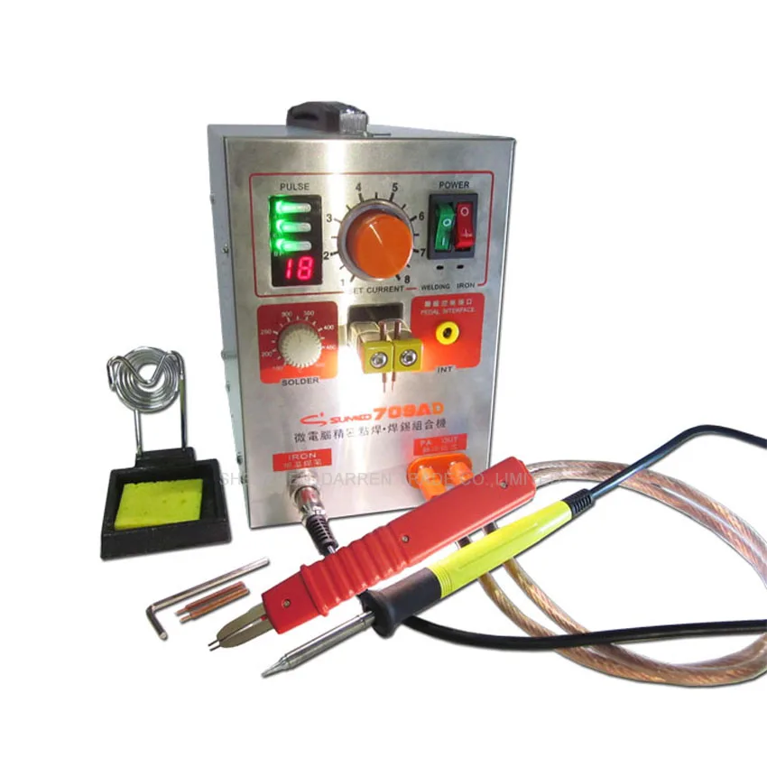 1pc S709AD 1.9KW High Power Spot Welder & Soldering Station with welding pen (71A)+50 pc 0.1*4*100mm Nickel sheet
1pc S709AD 1.9KW High Power Spot Welder & Soldering Station with welding pen (71A)+50 pc 0.1*4*100mm Nickel sheet