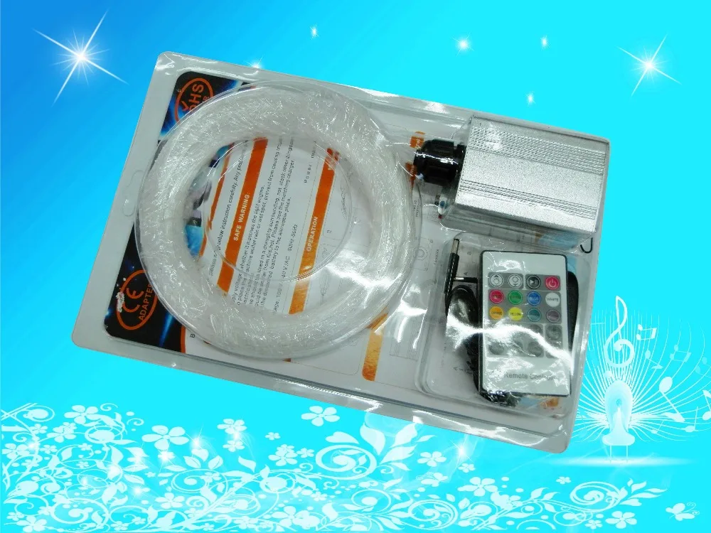 5W RGB LED light engine+ 150pcs 0.75mm 2M long end glow PMMA optical fiber kit+20key RF remote
5W RGB LED light engine+ 150pcs 0.75mm 2M long end glow PMMA optical fiber kit+20key RF remote