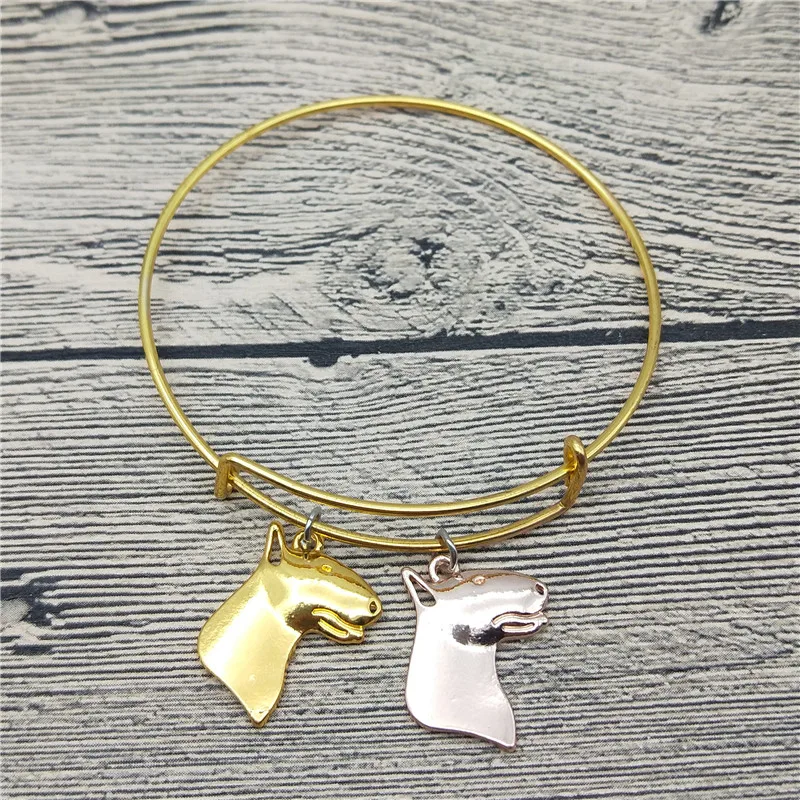 Trendy New Bull Terrier Bangles Cute Bull Terrier Dog Bangles Bracelets Fashion Animal Pet Jewellery
Trendy New Bull Terrier Bangles Cute Bull Terrier Dog Bangles Bracelets Fashion Animal Pet Jewellery