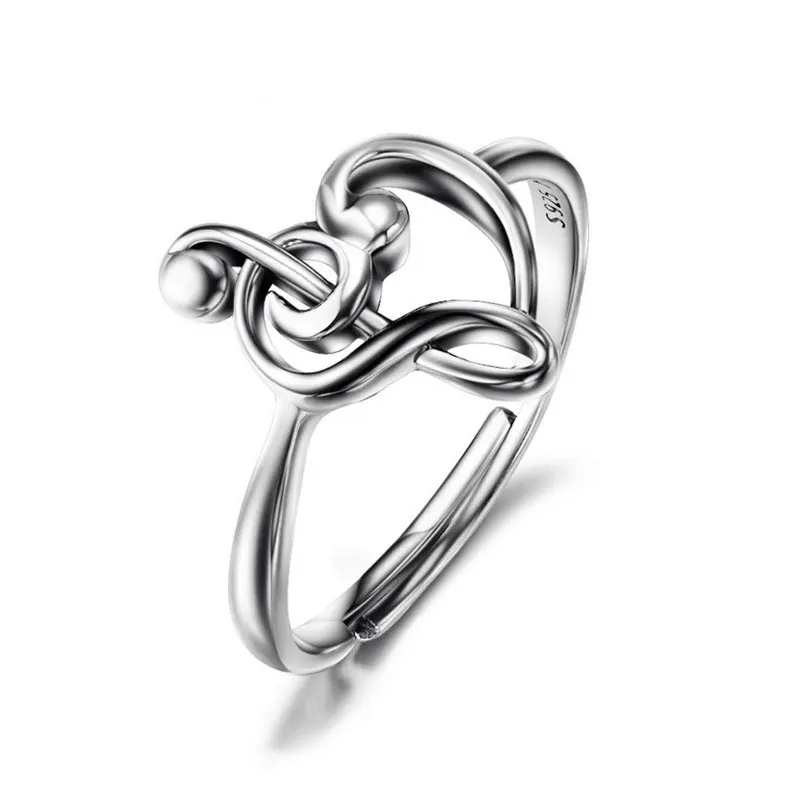 925 Sterling Silver Music Note Wedding Rings For Women Luxury Jewelry Adjustable Heart Love Rings Female Gifts Drop Shipping
925 Sterling Silver Music Note Wedding Rings For Women Luxury Jewelry Adjustable Heart Love Rings Female Gifts Drop Shipping