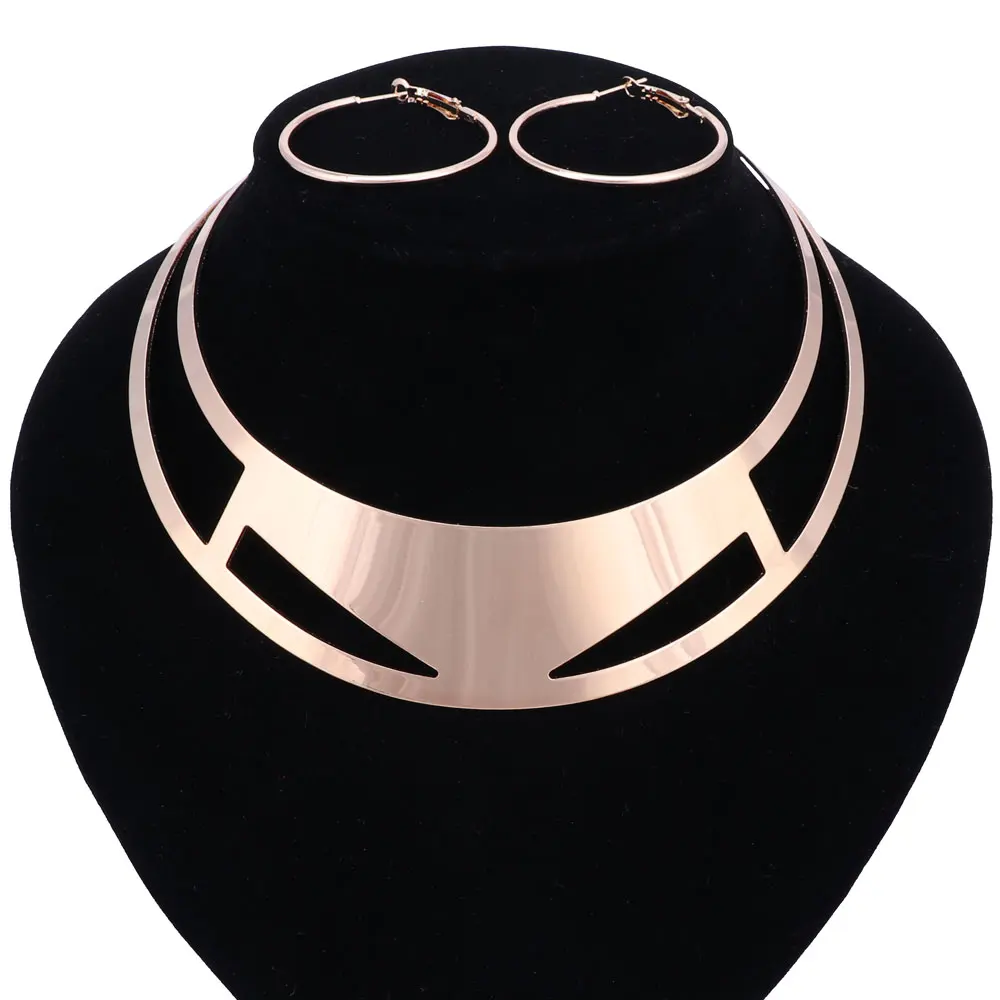 OUHE African Beads Jewelry Sets For Women Fashion Wedding Choker Necklace Earrings Gold Color Accessories Party Jewelry Sets
OUHE African Beads Jewelry Sets For Women Fashion Wedding Choker Necklace Earrings Gold Color Accessories Party Jewelry Sets