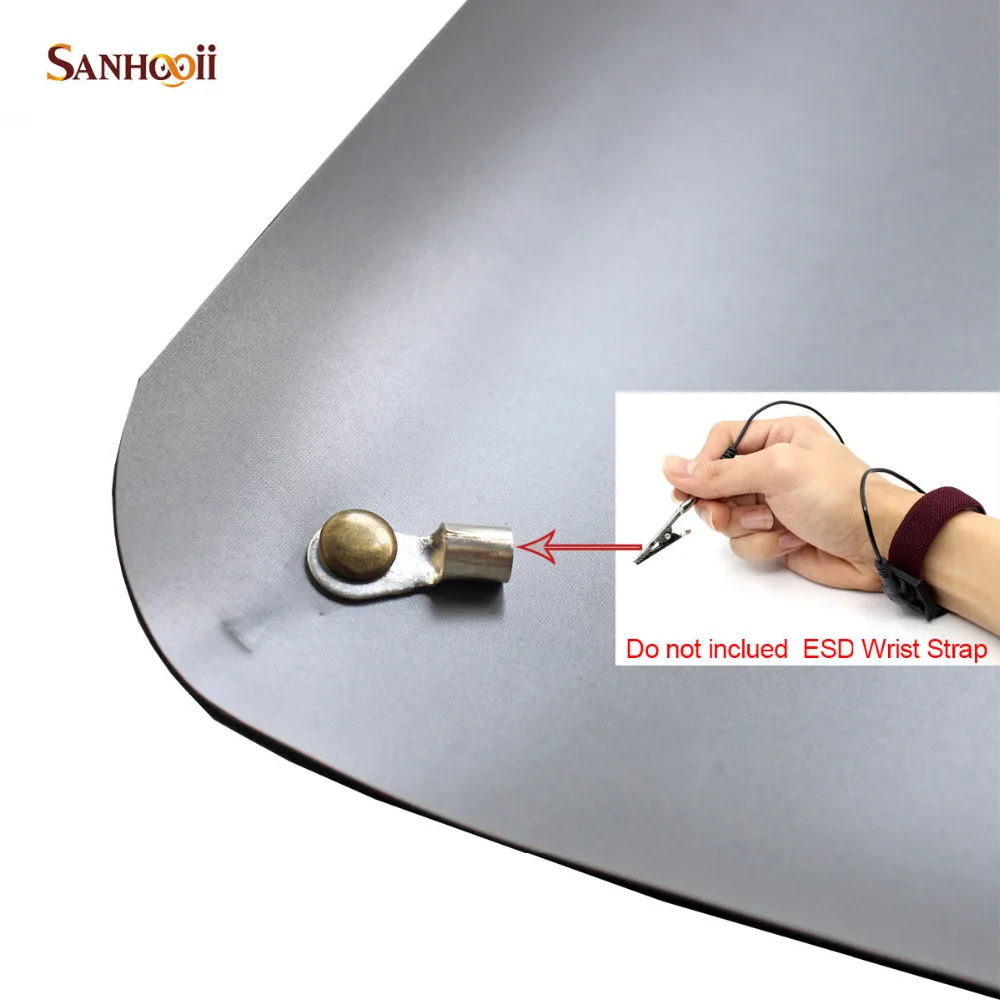SANHOOII Anti-static ESD Work Mat+Ground Wire for Mobile Phone Computer Sensitive Electronics 700*500*2mm Pad Repair Tools
SANHOOII Anti-static ESD Work Mat+Ground Wire for Mobile Phone Computer Sensitive Electronics 700*500*2mm Pad Repair Tools