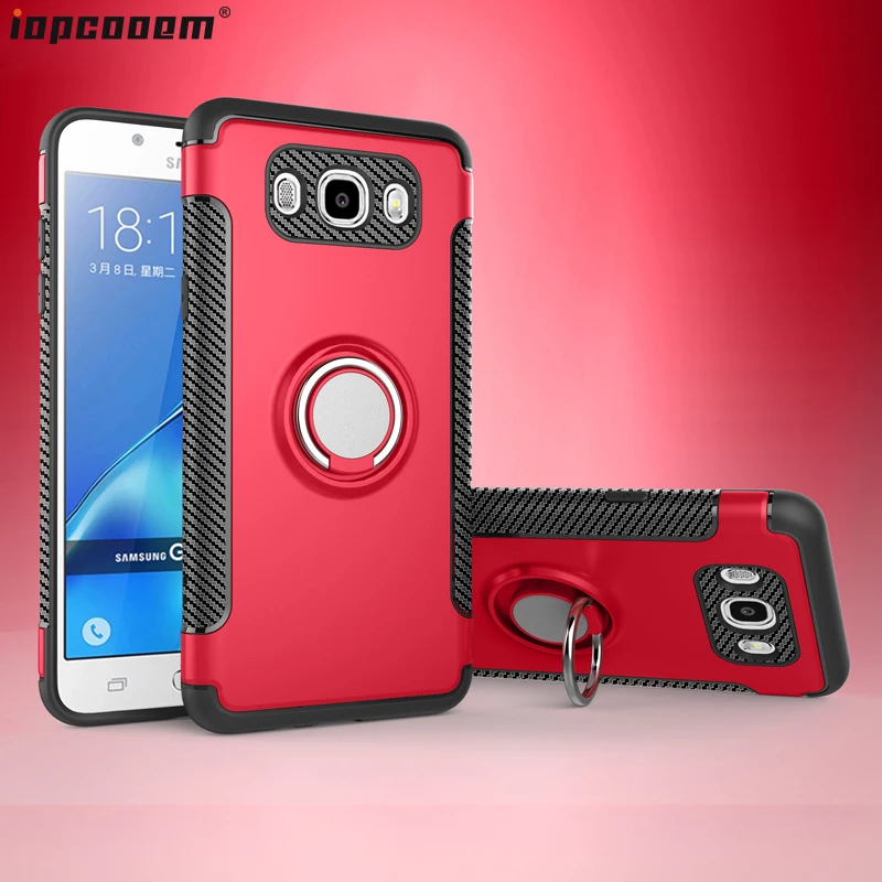 Для Samsung Galaxy J7 J5 J3 2016 чехол TPU + PC ударопрочный с кольцом-держателем для телефона
