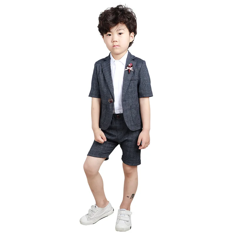 Flower Boys Summer Formal Suits Gentleman Blazer Vest Pant 2Pcs Clothing Set Children Wedding Birthday Party Tuxedo Costume
Flower Boys Summer Formal Suits Gentleman Blazer Vest Pant 2Pcs Clothing Set Children Wedding Birthday Party Tuxedo Costume