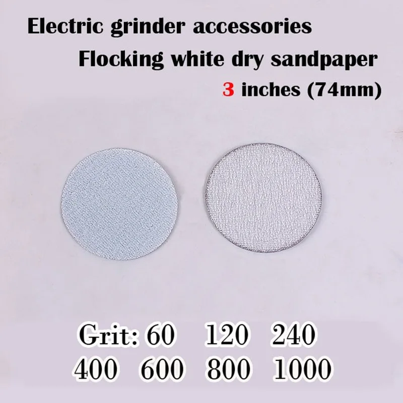 MAXMAN 30 pcs 3 Inches Grinding Fixture Flocking White Dry Sandpaper Abrasive Pad Sanding Disc Electric Grinder Accessories Tool
MAXMAN 30 pcs 3 Inches Grinding Fixture Flocking White Dry Sandpaper Abrasive Pad Sanding Disc Electric Grinder Accessories Tool