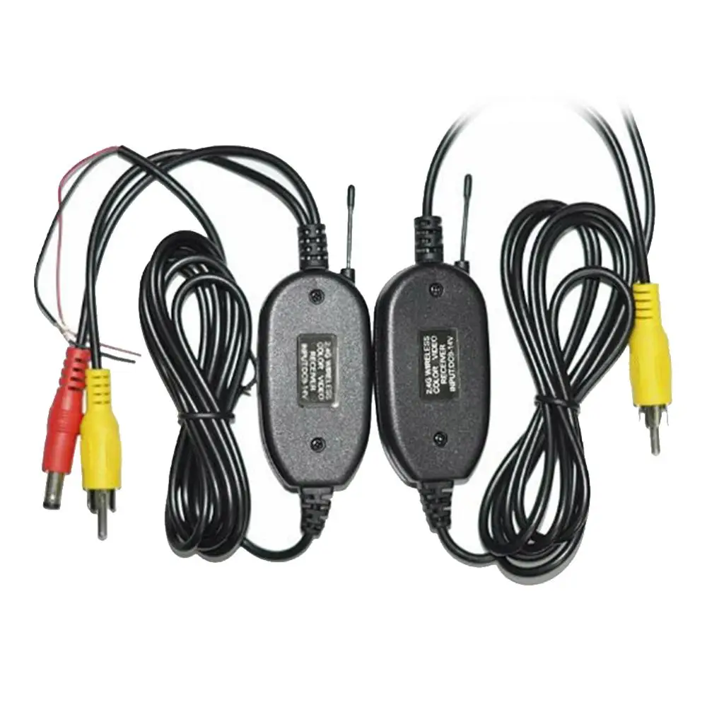RCA Wireless Transmitter and Receiver for Backup Camera/Front Camera Vehicle Video Color 2.4G Car Kit for Car Rear View Camera
RCA Wireless Transmitter and Receiver for Backup Camera/Front Camera Vehicle Video Color 2.4G Car Kit for Car Rear View Camera
