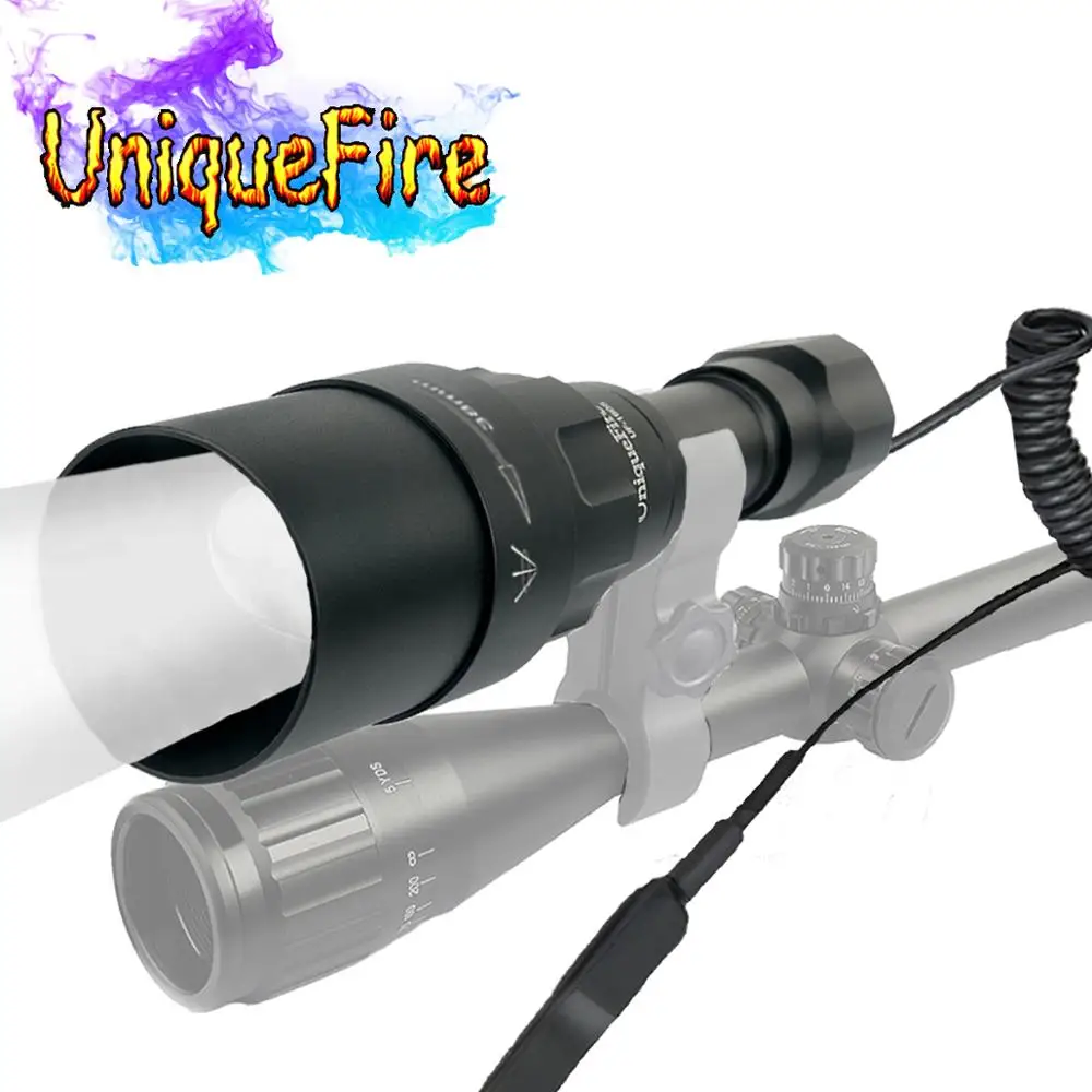 UniqueFire 1605 IR 940NM LED Flashlight 38mm Lens Infrared Light Night Vision Troch Rechargeable For Hunting with Rat Tail
UniqueFire 1605 IR 940NM LED Flashlight 38mm Lens Infrared Light Night Vision Troch Rechargeable For Hunting with Rat Tail