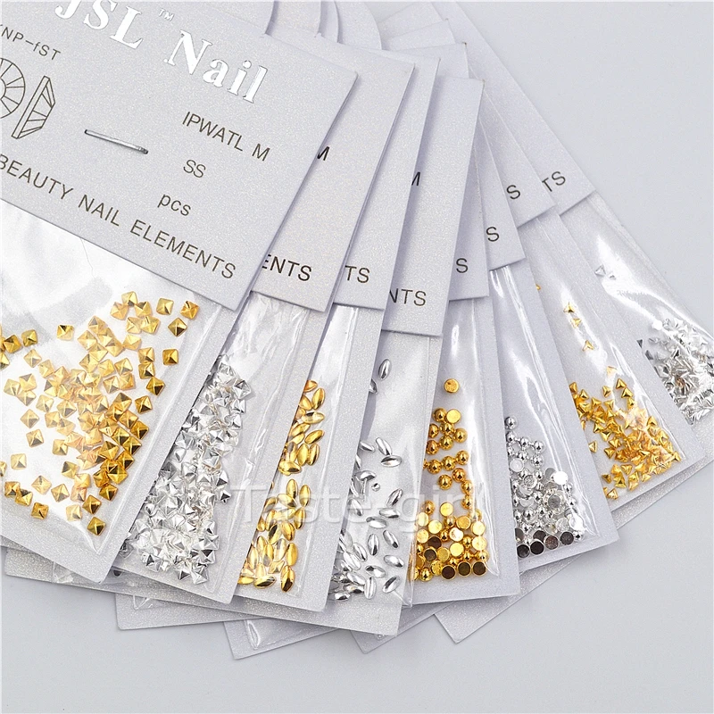 8 packs gold silver 3D metal square round oval triangle Nail Art Tips Decorations beauty manicure supplies accessoires tools
8 packs gold silver 3D metal square round oval triangle Nail Art Tips Decorations beauty manicure supplies accessoires tools