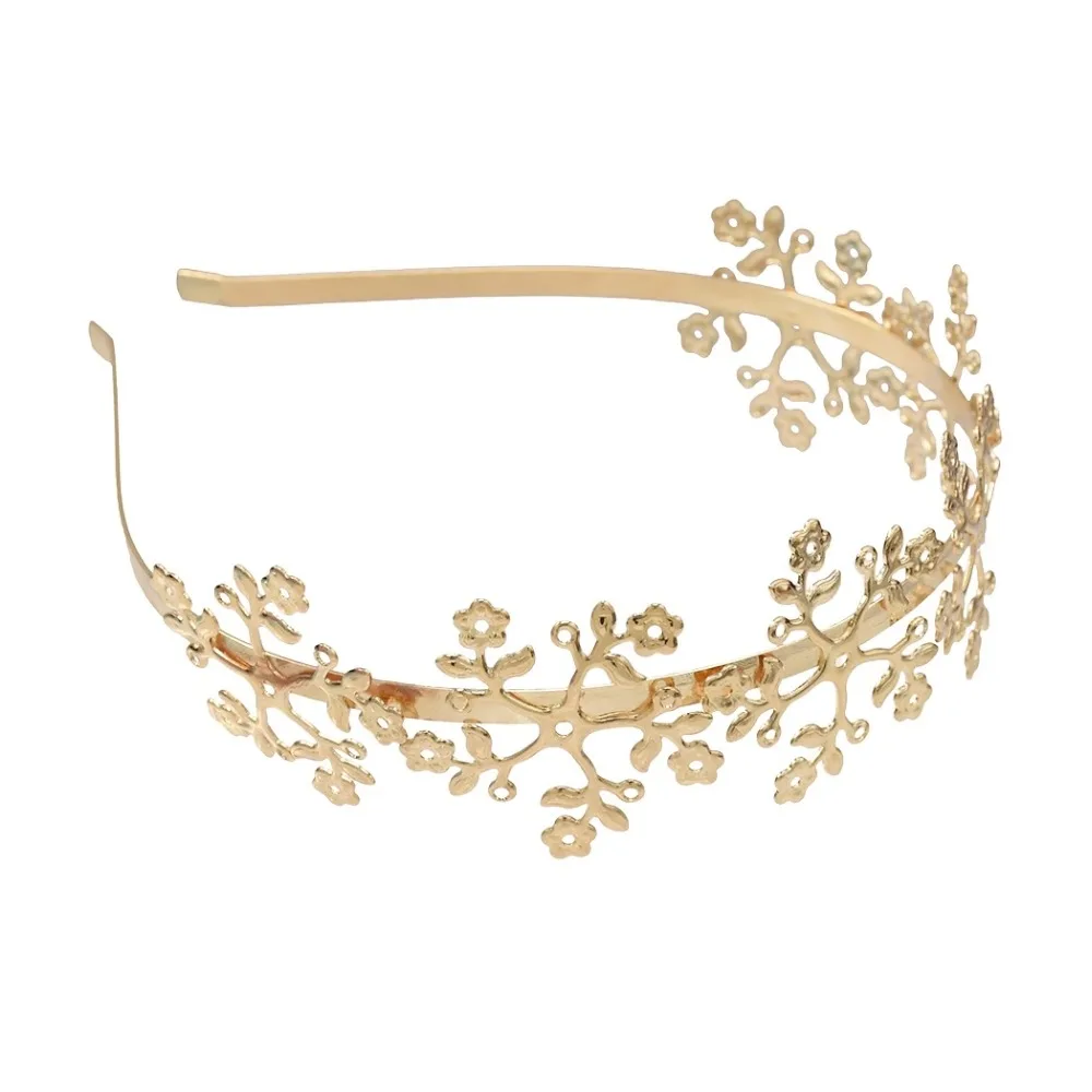 Headdress Elegant Gold Metal Leaf Flower Headband Women's Bridal Headdress Hair Accessories Wedding Crown Headdress Jewelry.
Headdress Elegant Gold Metal Leaf Flower Headband Women's Bridal Headdress Hair Accessories Wedding Crown Headdress Jewelry.