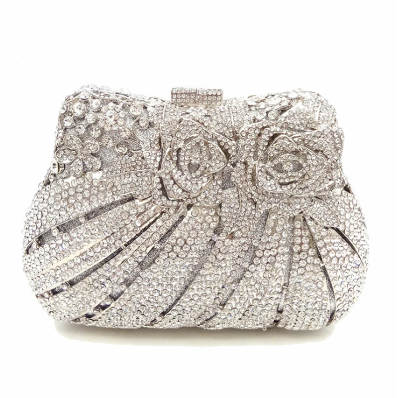 Fashion Silver Crystal Wedding Dress Clutch Bridal Evening Clutch Bag Women Mini Minaudiere Metal Ladies Diamond Purse Handbags
Fashion Silver Crystal Wedding Dress Clutch Bridal Evening Clutch Bag Women Mini Minaudiere Metal Ladies Diamond Purse Handbags