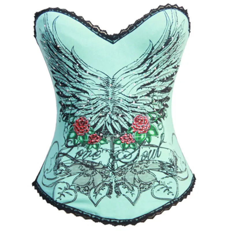 Flower Rose Printed Underwire Bra Cup Women Body Shaper Sexy Corset with Straps Corpete Burlesque Corsets Cotton Bustier Top
Flower Rose Printed Underwire Bra Cup Women Body Shaper Sexy Corset with Straps Corpete Burlesque Corsets Cotton Bustier Top