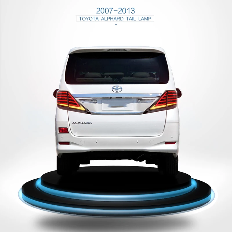 Задние светодиодные фонари для Toyota Alphard, 3 цвета, для моделей 2007-2013 года
Задние светодиодные фонари для Toyota Alphard, 3 цвета, для моделей 2007-2013 года
