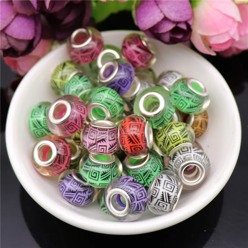 20pcs/Lot Mixed Color Stripe Poly Acrylic Beads for Jewelry Making Large Hole Plastic Spacer Beads fit Pandora Bracelet Necklace
20pcs/Lot Mixed Color Stripe Poly Acrylic Beads for Jewelry Making Large Hole Plastic Spacer Beads fit Pandora Bracelet Necklace