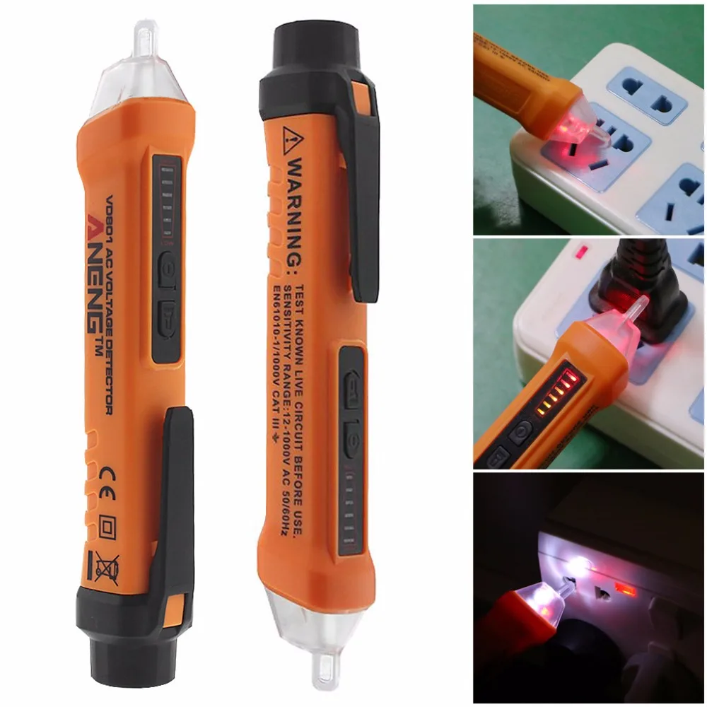 AC 12V -1000V Multifunctional Voltage Detector Test Pen VD801 Electrical Tester
AC 12V -1000V Multifunctional Voltage Detector Test Pen VD801 Electrical Tester