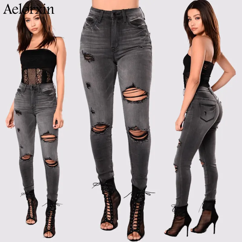 Aelorxin New High Waist Skinny Jeans Plus Size Jeans Woman Hole Black Pencil Pants with Pocket S M L XL 2XL 3XL 4XL Jean Femme
Aelorxin New High Waist Skinny Jeans Plus Size Jeans Woman Hole Black Pencil Pants with Pocket S M L XL 2XL 3XL 4XL Jean Femme