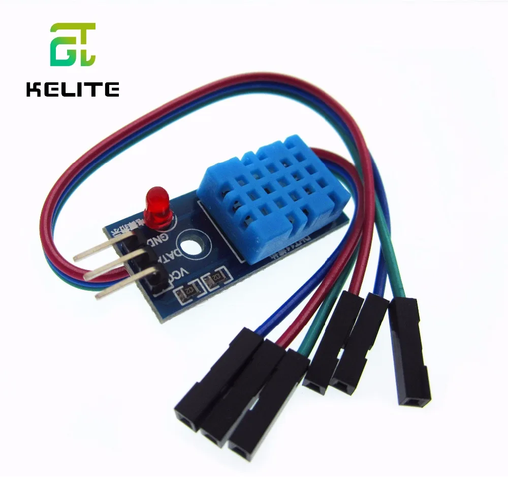 Single-bus digital temperature and humidity sensor DHT11 modules electronic building blocks with Dupont Line
Single-bus digital temperature and humidity sensor DHT11 modules electronic building blocks with Dupont Line