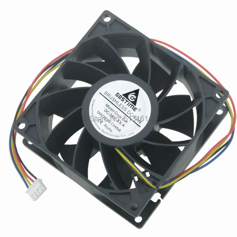 Gdstime 9238 24V DC 4-контактный разъем PWM 92 мм шариковый подшипник 92x92x38 IP65