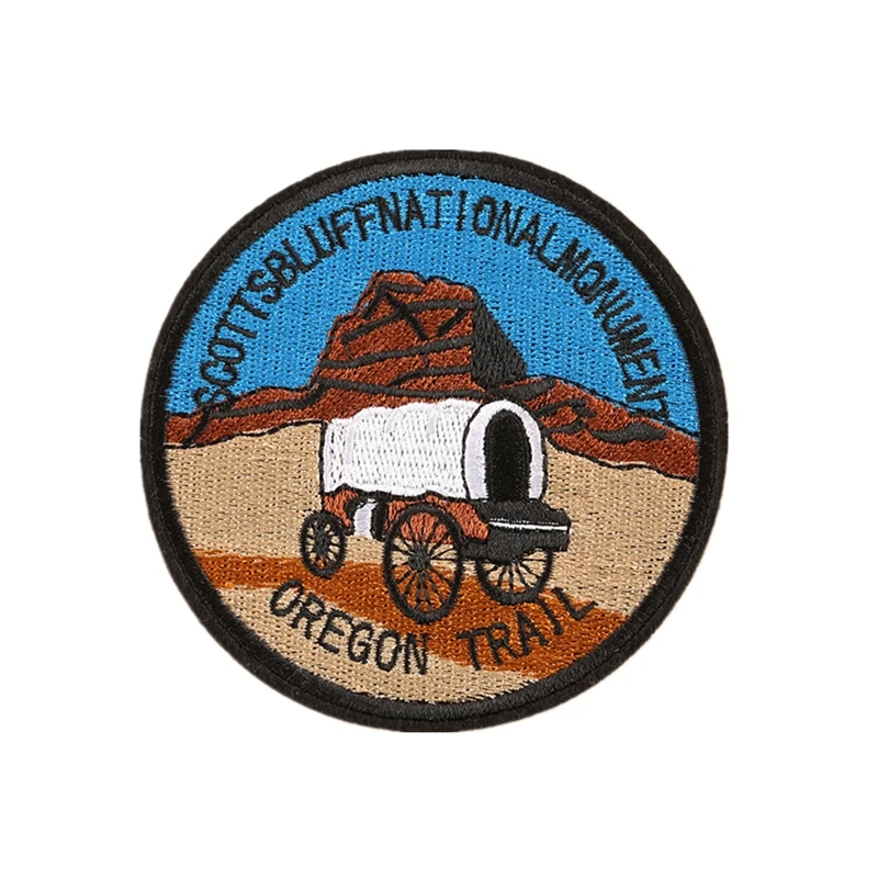 Custom Embroidered Round Patch for promotional giveaway gifts Oregon Trail Patch Made In China factory direct
Custom Embroidered Round Patch for promotional giveaway gifts Oregon Trail Patch Made In China factory direct
