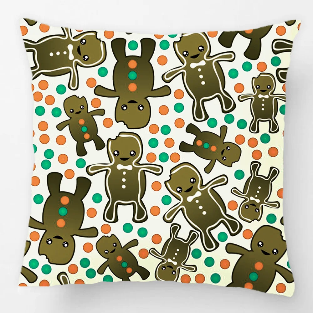 Cute Gingerbread Man Pattern Throw Pillow Case Decorative Cushion Cover Pillowcase Customize Gift By LVSURE For Car Sofa Seat
Cute Gingerbread Man Pattern Throw Pillow Case Decorative Cushion Cover Pillowcase Customize Gift By LVSURE For Car Sofa Seat