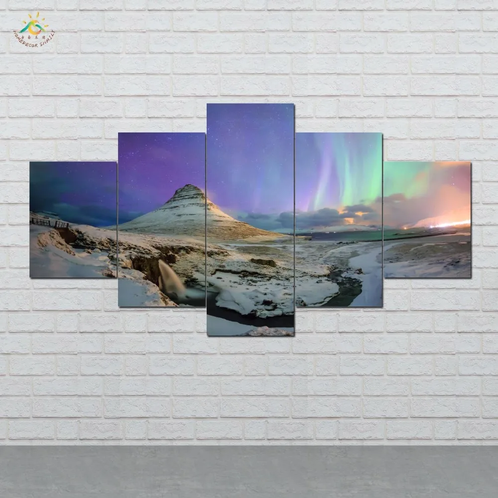 Icelandic Northern Lights Wall Art Canvas Painting Posters and Prints Decorative Picture Decoration Home For Living Room 5 PIECE
Icelandic Northern Lights Wall Art Canvas Painting Posters and Prints Decorative Picture Decoration Home For Living Room 5 PIECE