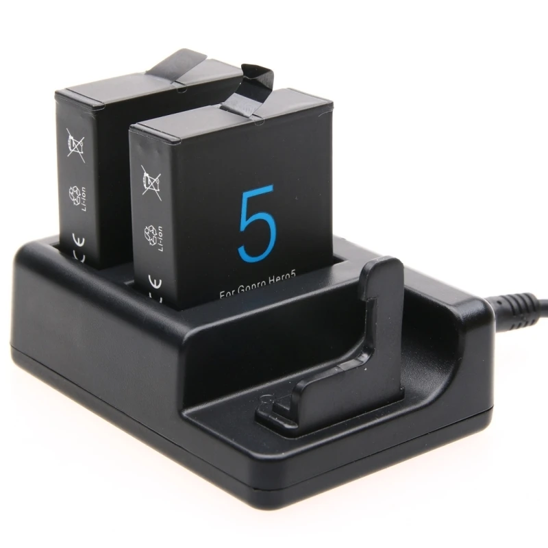 Зарядное устройство для аккумуляторов Gopro Hero 5 зарядное с двумя USB-портами и