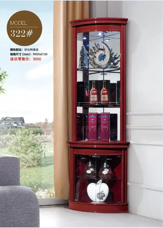 322# Living room furniture round corner display showcase wine cabinet living room cabinet corner cabinet
322# Living room furniture round corner display showcase wine cabinet living room cabinet corner cabinet