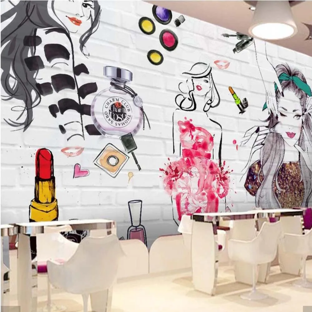 Watercolor Brick Background Beautiful Girl Wallpaper Mural Wall Murals Wall Decals 3D Wall Paper for Cosmetic Shop Beauty shop
Watercolor Brick Background Beautiful Girl Wallpaper Mural Wall Murals Wall Decals 3D Wall Paper for Cosmetic Shop Beauty shop