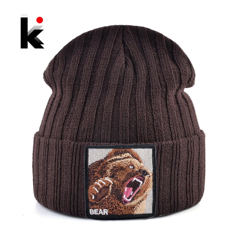 Embroidery Bear Knitted Beanies Hat Men Solid Color Autumn Winter Knitting Boy Skullies Caps Women Streetwear Kpop Gorras Bonnet
Embroidery Bear Knitted Beanies Hat Men Solid Color Autumn Winter Knitting Boy Skullies Caps Women Streetwear Kpop Gorras Bonnet