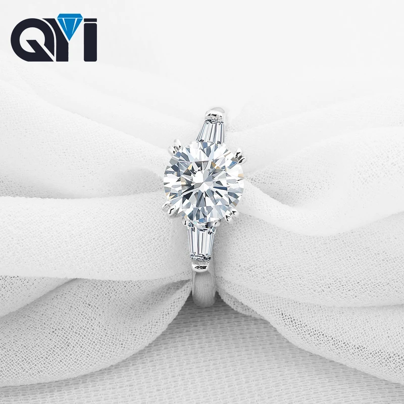 QYI 925 Solid Silver Trendy 2 ct Round cut Simulated diamond Engagement Wedding Rings Women Gift Ring Fashion Jewelry
QYI 925 Solid Silver Trendy 2 ct Round cut Simulated diamond Engagement Wedding Rings Women Gift Ring Fashion Jewelry