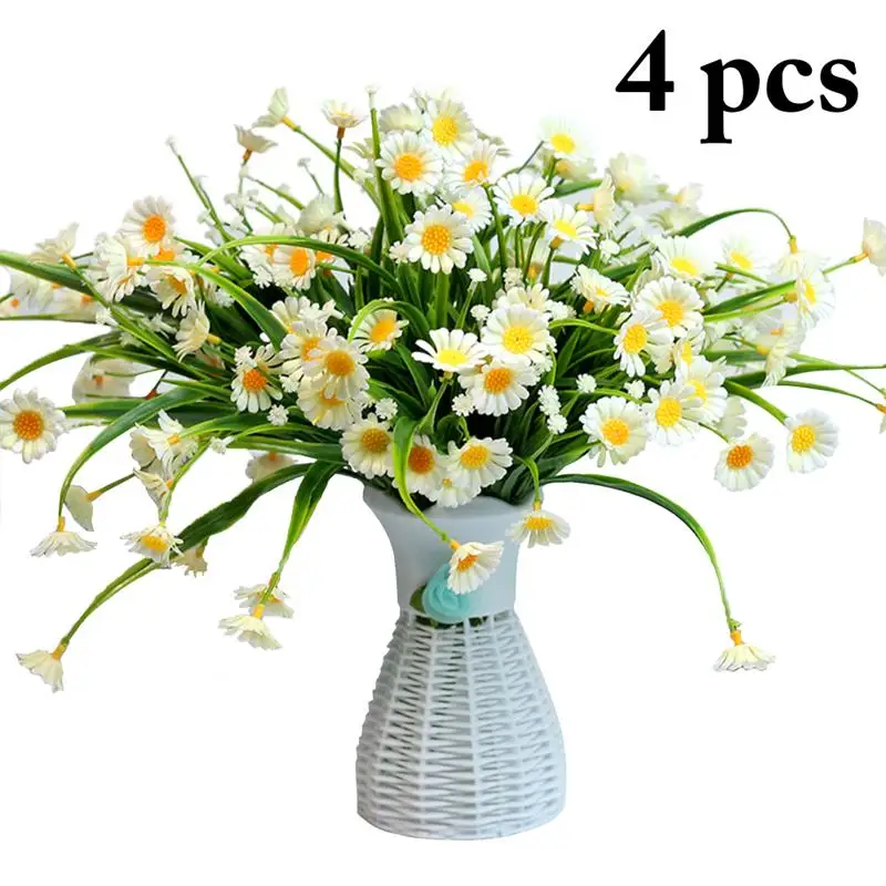 4 Bunches Bouquet Branch Cute Fake Daisy Artificial Decorative Flower Wedding Flower Bouquet Home Room Table Decoration
4 Bunches Bouquet Branch Cute Fake Daisy Artificial Decorative Flower Wedding Flower Bouquet Home Room Table Decoration