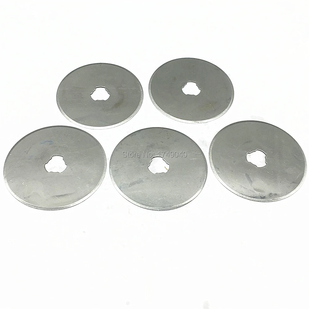 5pc 45mm Rotary Cutter Refill Blade Sewing Quilting Photos Fabric Leather Cutting Craft Tool 45mm*8mm*0.3mm Replacement Blades
5pc 45mm Rotary Cutter Refill Blade Sewing Quilting Photos Fabric Leather Cutting Craft Tool 45mm*8mm*0.3mm Replacement Blades