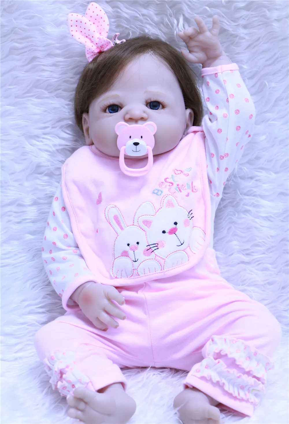 NPK Real 57CM Full Body SIlicone Girl Reborn Babies Doll Bath Toy Lifelike Newborn Princess Baby Doll Bebe Bonecas Reborn Menina
NPK Real 57CM Full Body SIlicone Girl Reborn Babies Doll Bath Toy Lifelike Newborn Princess Baby Doll Bebe Bonecas Reborn Menina