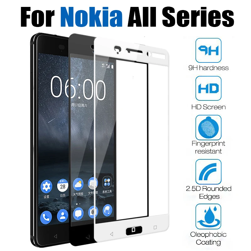 Защитное стекло для Nokia 7x6 Защитная пленка экрана noka tremp 6 2018 nokia6 7 1 8 1x5 5 plus
