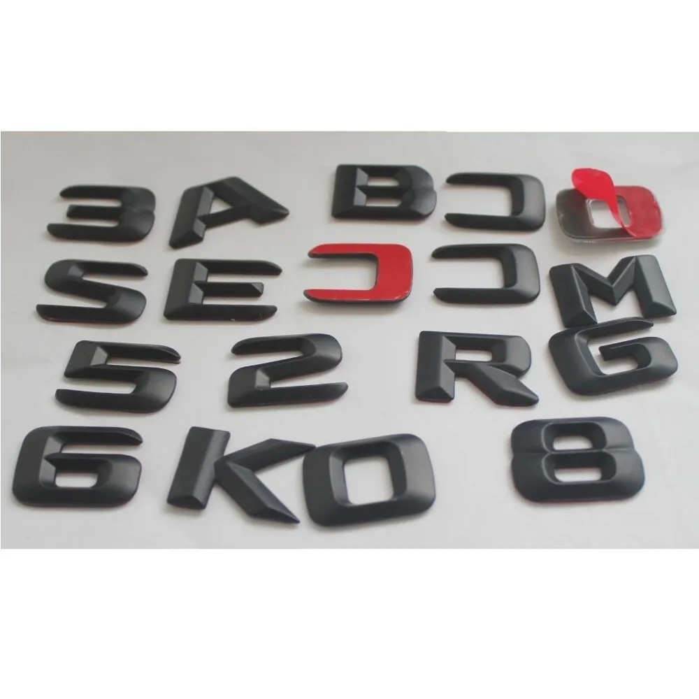 Matt Black Trunk Letters Emblem Emblems Badges for Mercedes Benz AMG W176 W204 W204 W221 W222 W212 W213 X117 X218 X253 W166 X156
Matt Black Trunk Letters Emblem Emblems Badges for Mercedes Benz AMG W176 W204 W204 W221 W222 W212 W213 X117 X218 X253 W166 X156