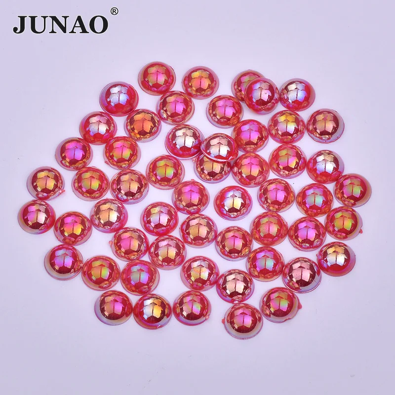 JUNAO 10mm Red AB Pearl Rhinestones Acrylic Crystal Round Flatback Gems Scrapbook Beads Non Sewing Strass for DIY Crafts
JUNAO 10mm Red AB Pearl Rhinestones Acrylic Crystal Round Flatback Gems Scrapbook Beads Non Sewing Strass for DIY Crafts