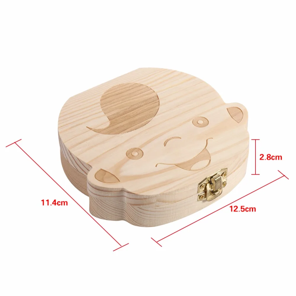 Дропшиппинг деревянная детская коробка для хранения зубов