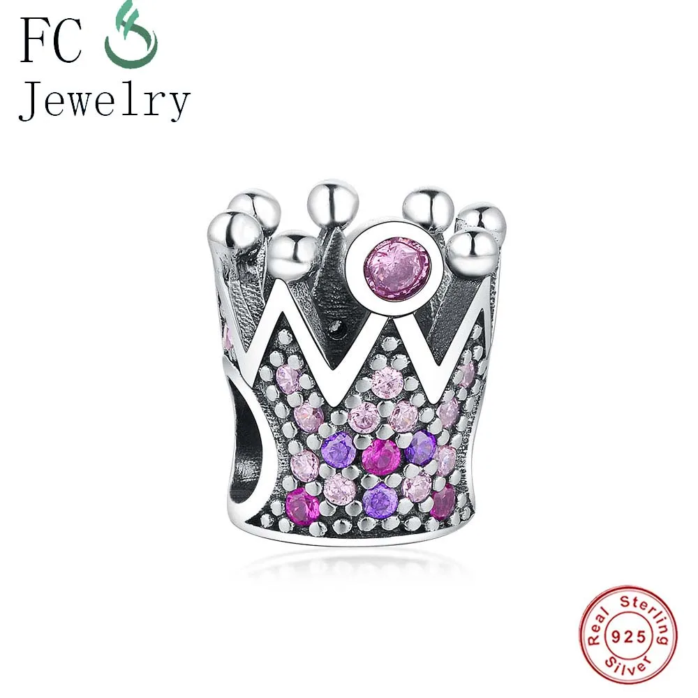 925 Sterling Silver Beads Fit Original Charms Bracelets European Crown Beads With Colorful Zircon Women DIY Jewelry
925 Sterling Silver Beads Fit Original Charms Bracelets European Crown Beads With Colorful Zircon Women DIY Jewelry